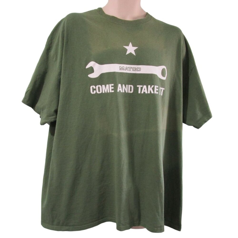 Matco Tools Come And Take It T Shirt Faded Spots GUC Gildan Ultra Cotton  2XL